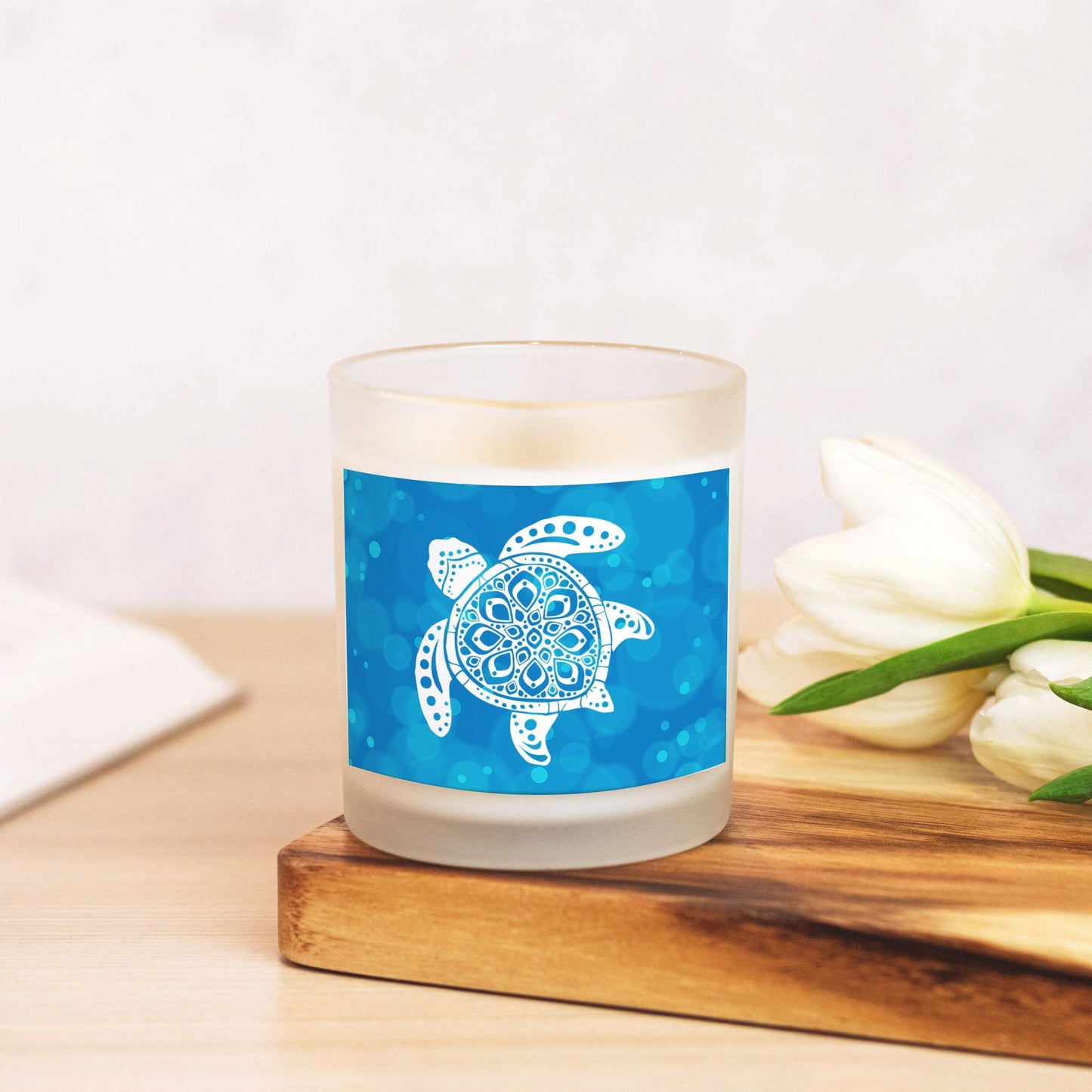 Sea Turtle Scented Candle | Beach House Home Decor-Luxe Palette