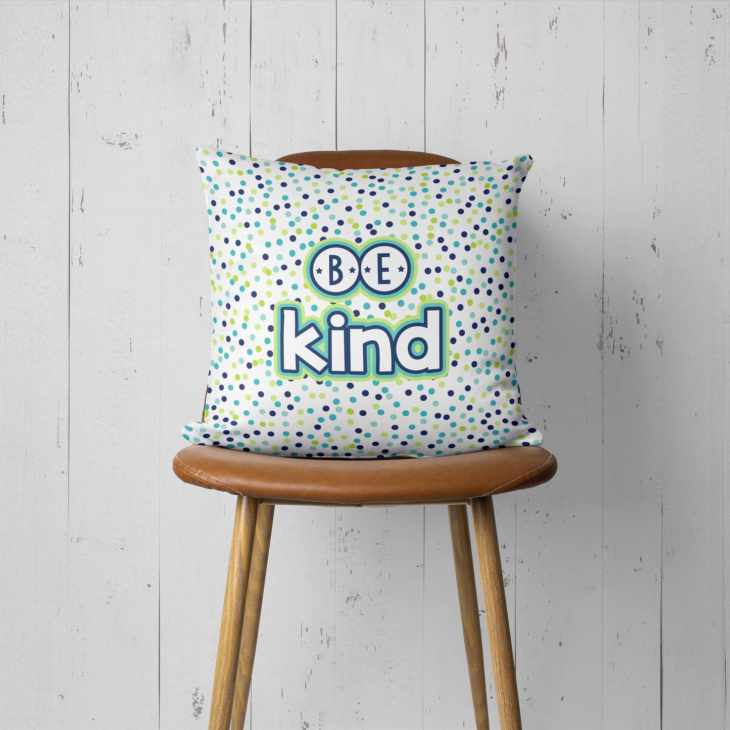 Be Kind Polka Dot Playroom Pillow-Luxe Palette
