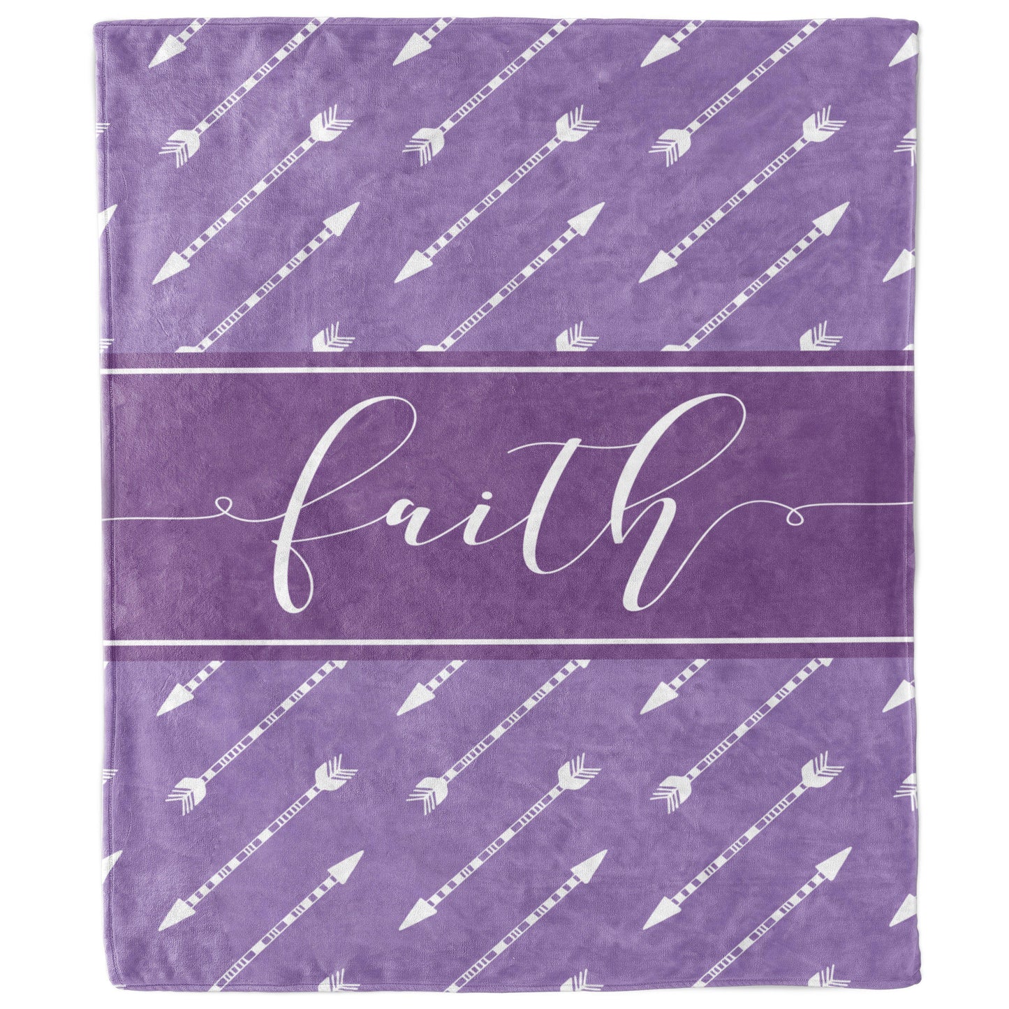 Faith Arrows Purple Blanket-Luxe Palette
