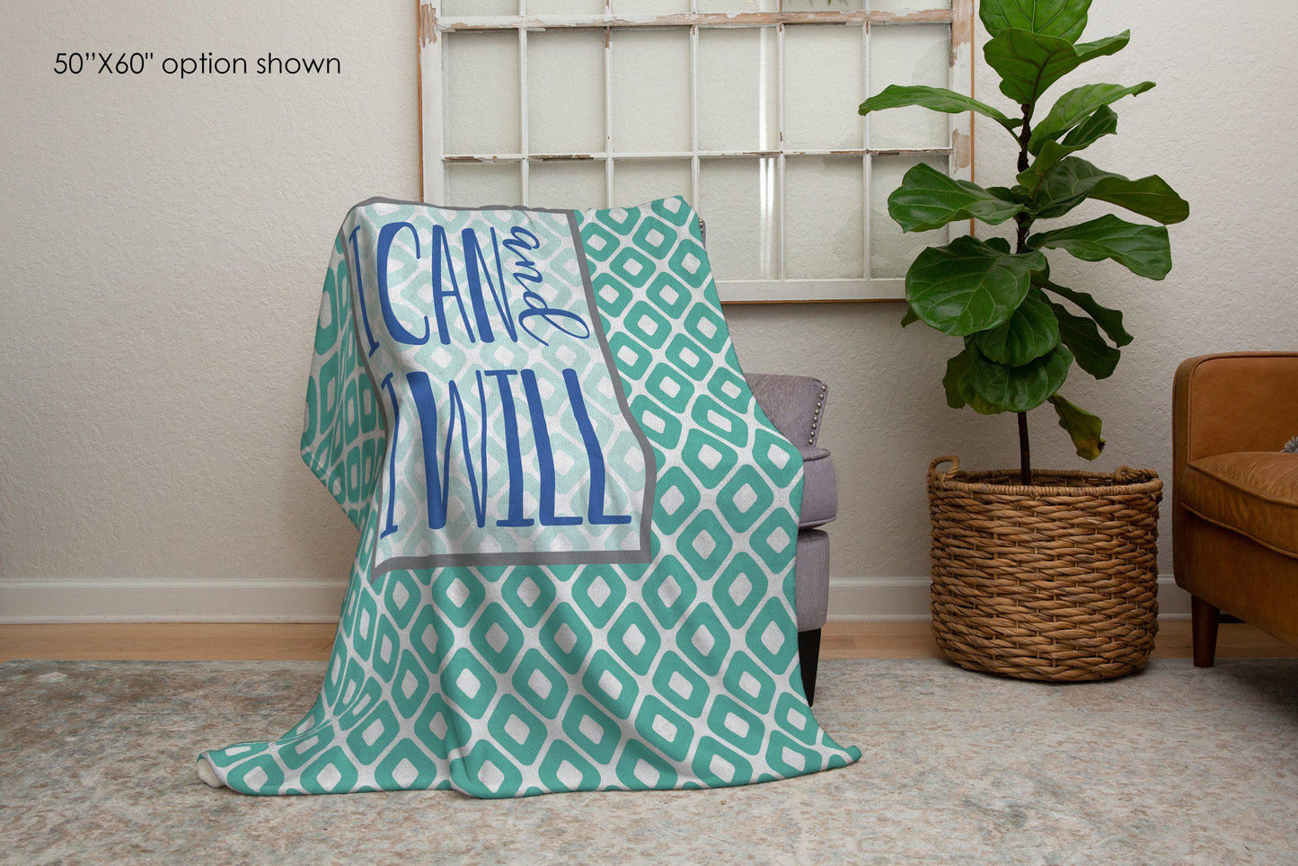 I Can and I Will Inspirational Blanket-Luxe Palette