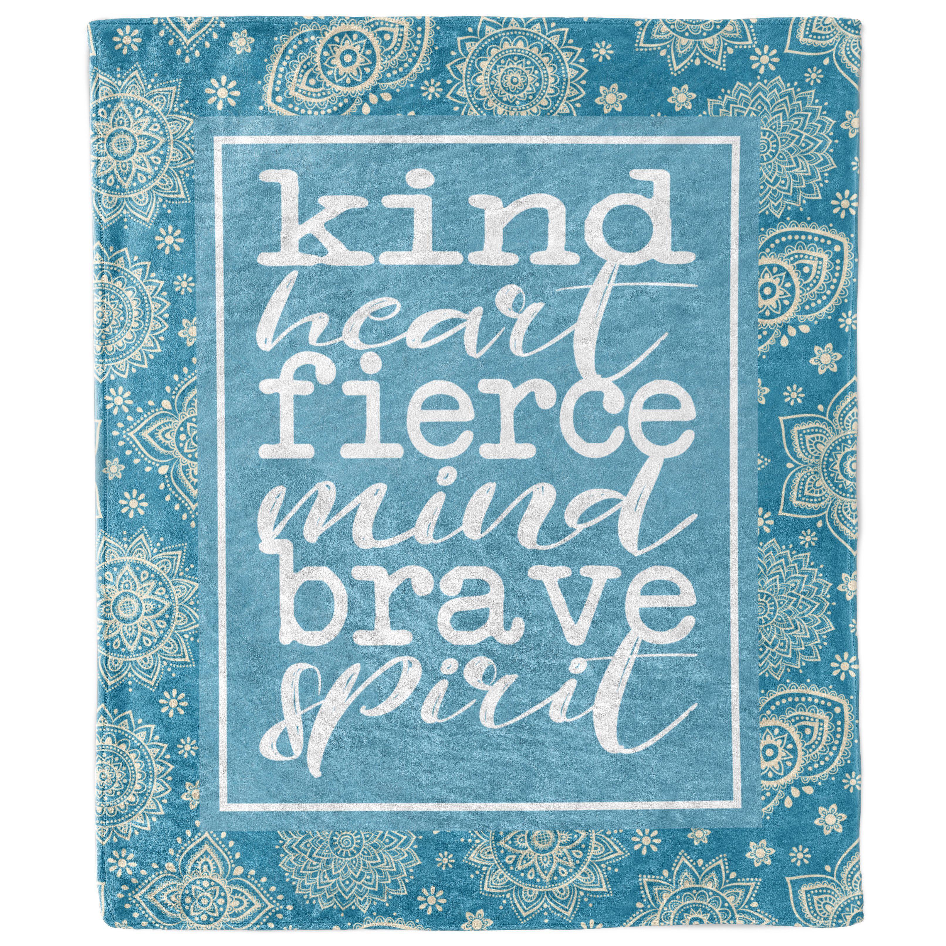 Kind Heart Wise Mind Brave Spirit Stock Vector (Royalty Free