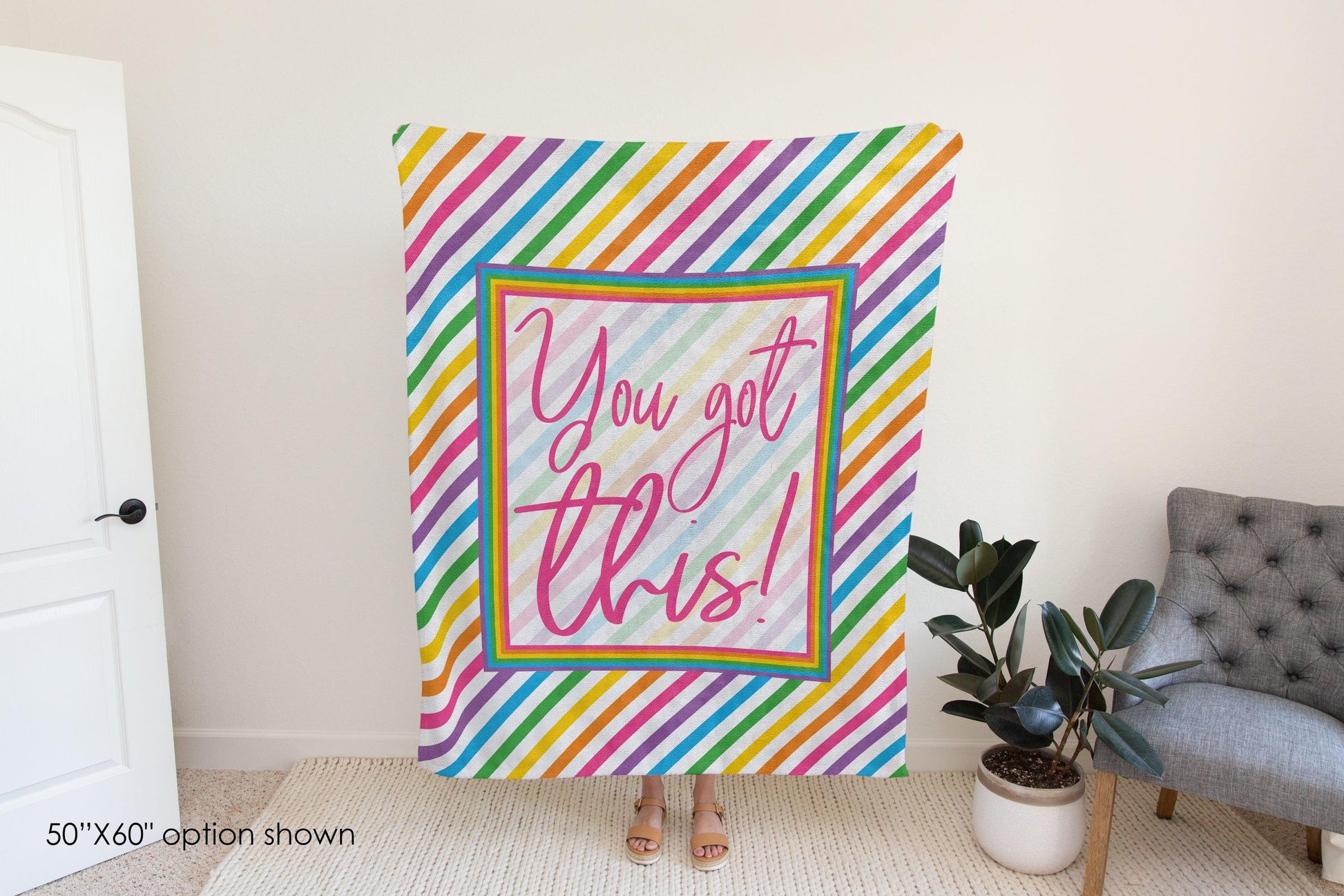 Rainbow You Got This Inspirational Blanket-Luxe Palette