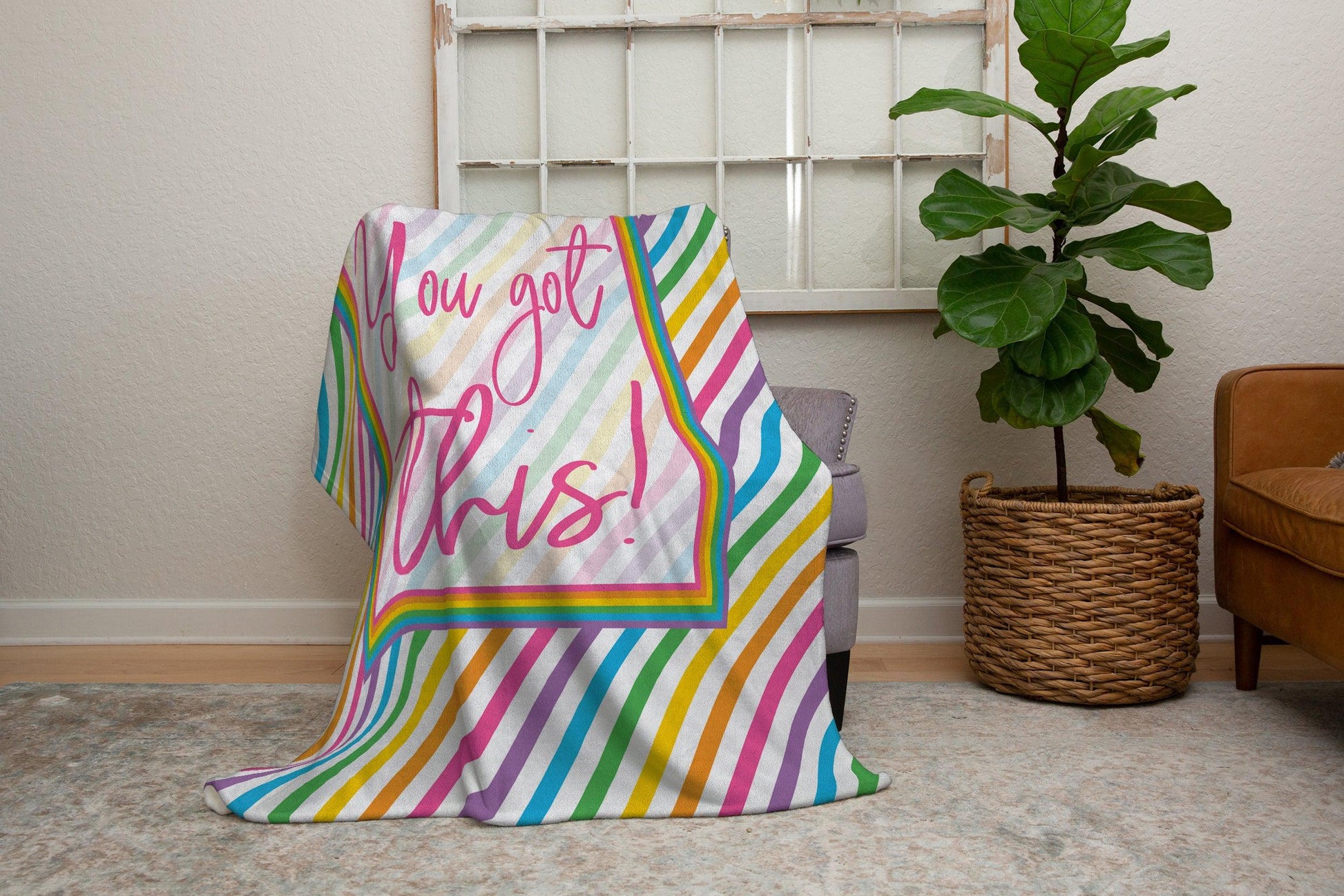 Rainbow You Got This Inspirational Blanket-Luxe Palette