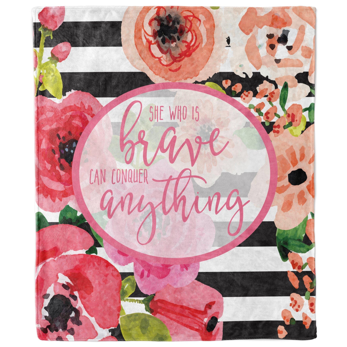 She Who Is Brave Can Conquer Anything Blanket-Luxe Palette