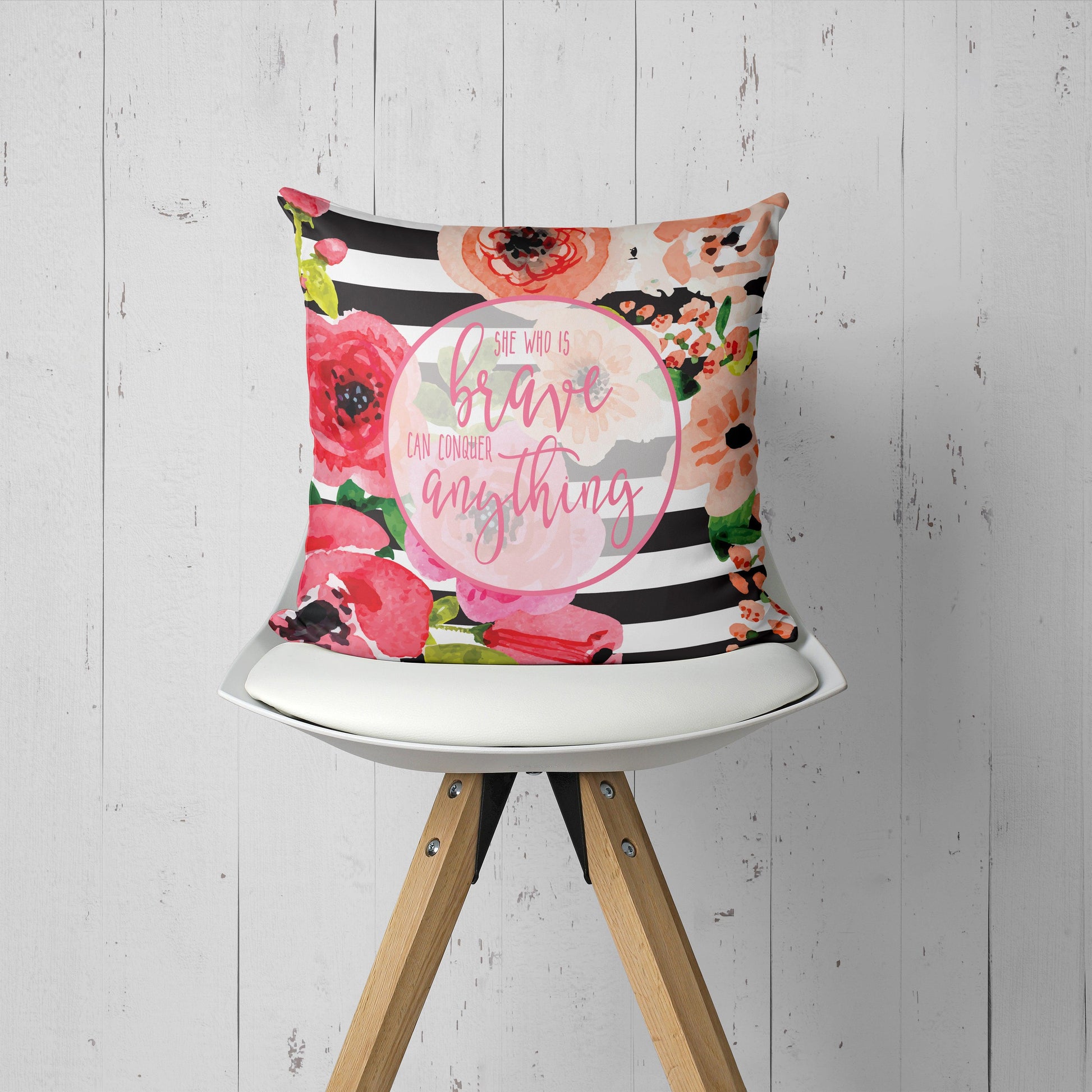 She Who Is Brave Can Conquer Anything Pillow-Luxe Palette