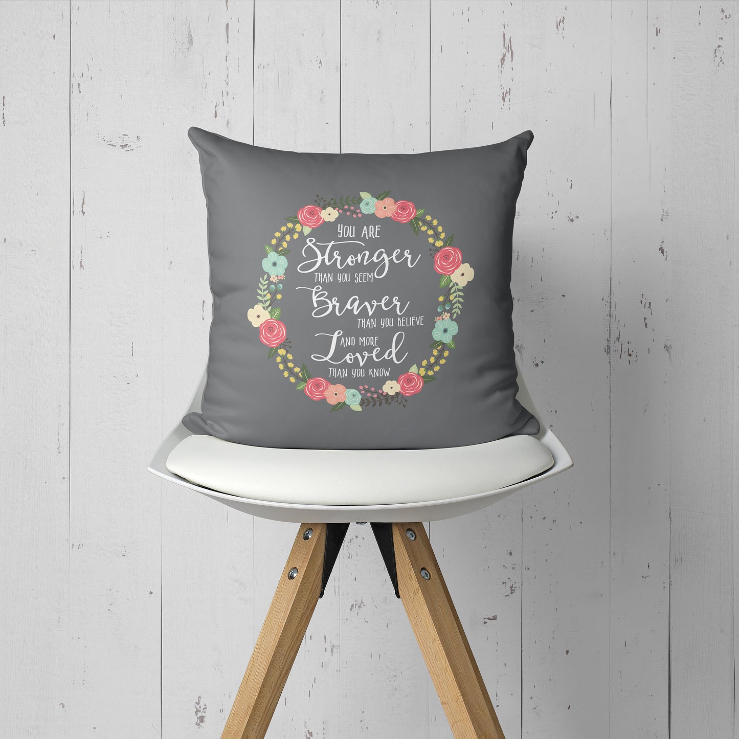 Stronger Braver Loved Pillow-Luxe Palette