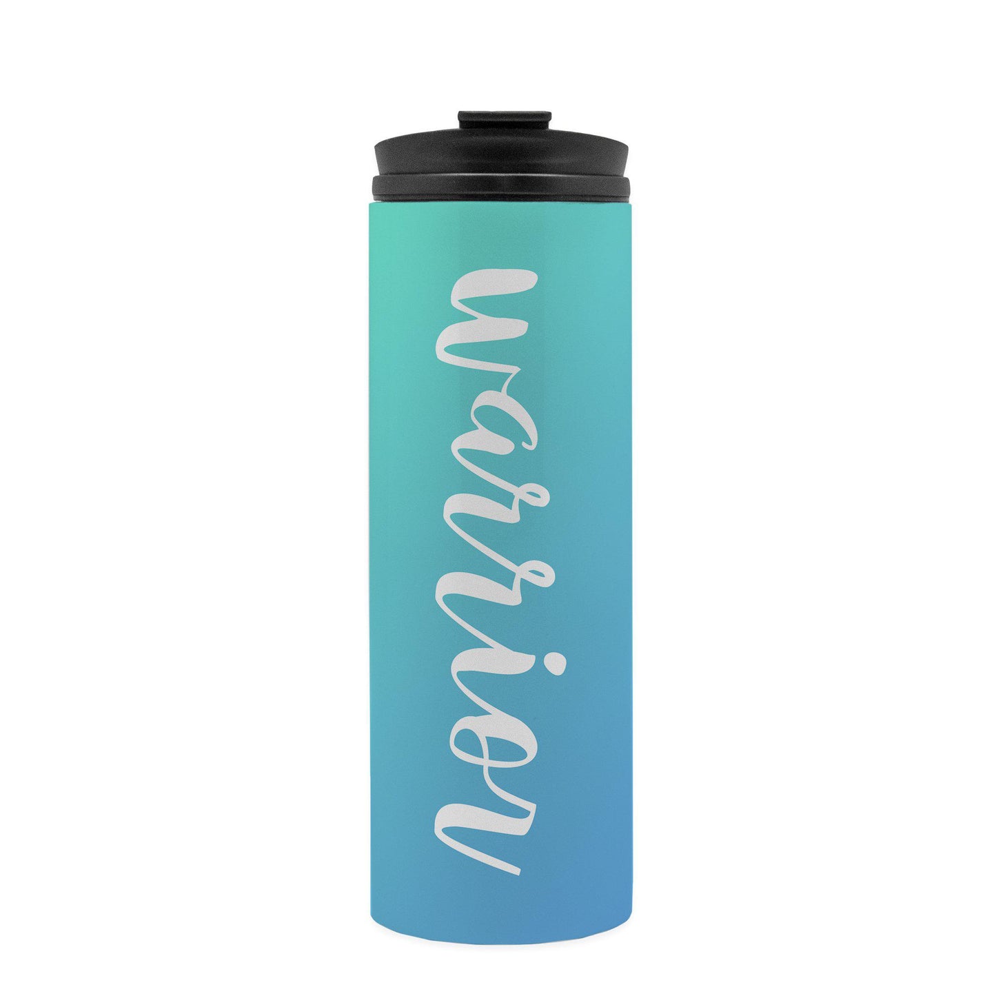 Warrior Thermal Travel Mug - Teal and Blue-Luxe Palette