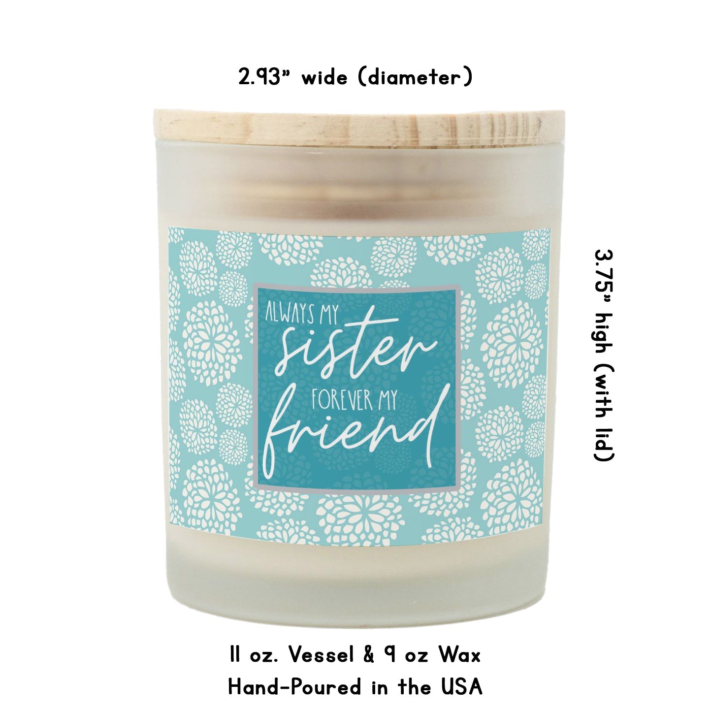 Always My Sister Forever My Friend Candle-Luxe Palette