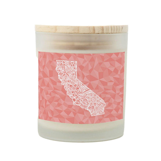 California State Mandala Candle - Sunset Pink-Luxe Palette
