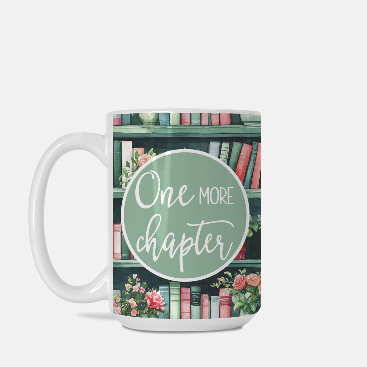 One More Chapter Book Lover Mug | 15 oz Fall Coffee Cup-Luxe Palette