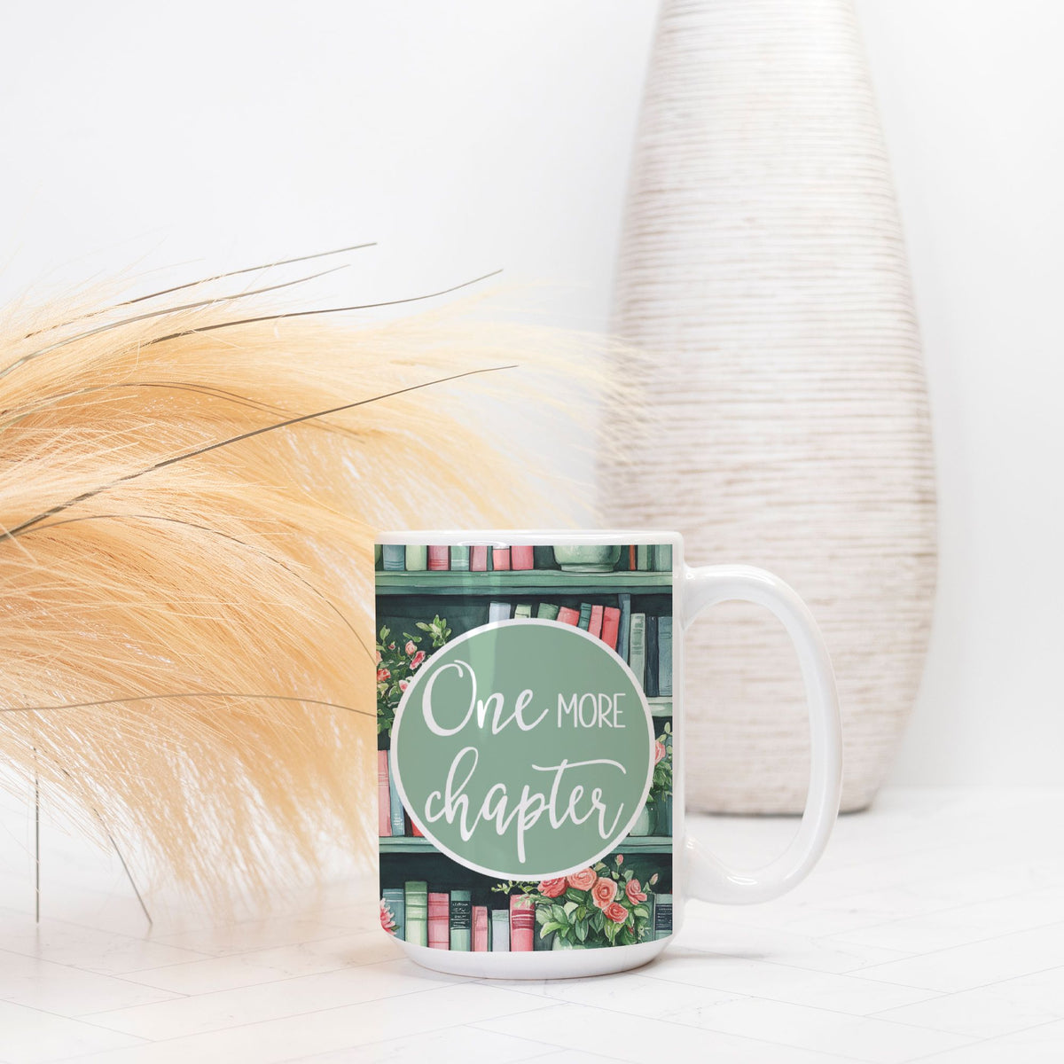 One More Chapter Book Lover Mug | 15 oz Fall Coffee Cup-Luxe Palette