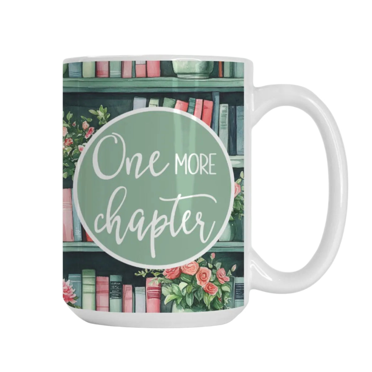 One More Chapter Book Lover Mug | 15 oz Fall Coffee Cup-Luxe Palette