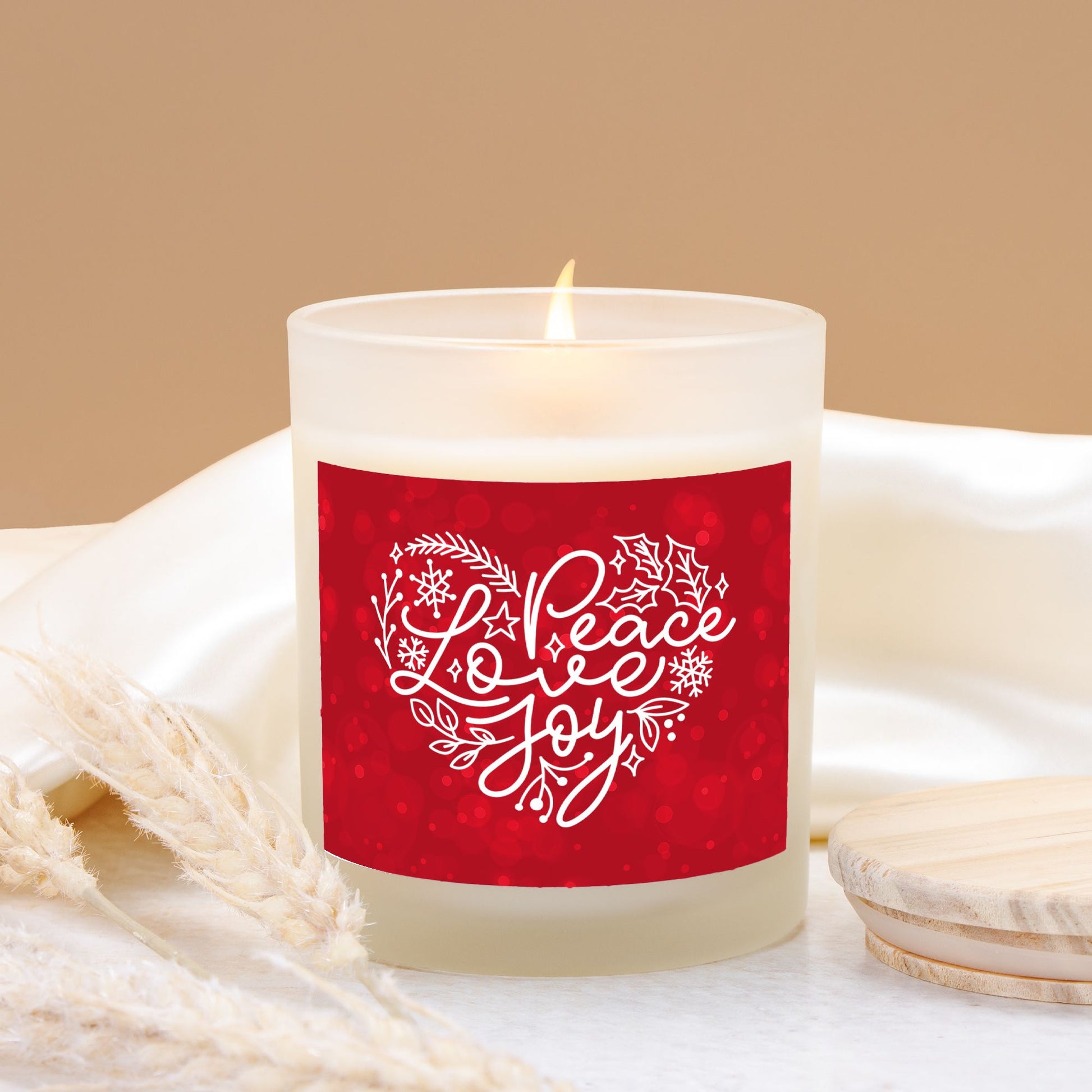 Peace Love and Joy Candle | Heartwarming Holiday Candle | Christmas Candle-Luxe Palette