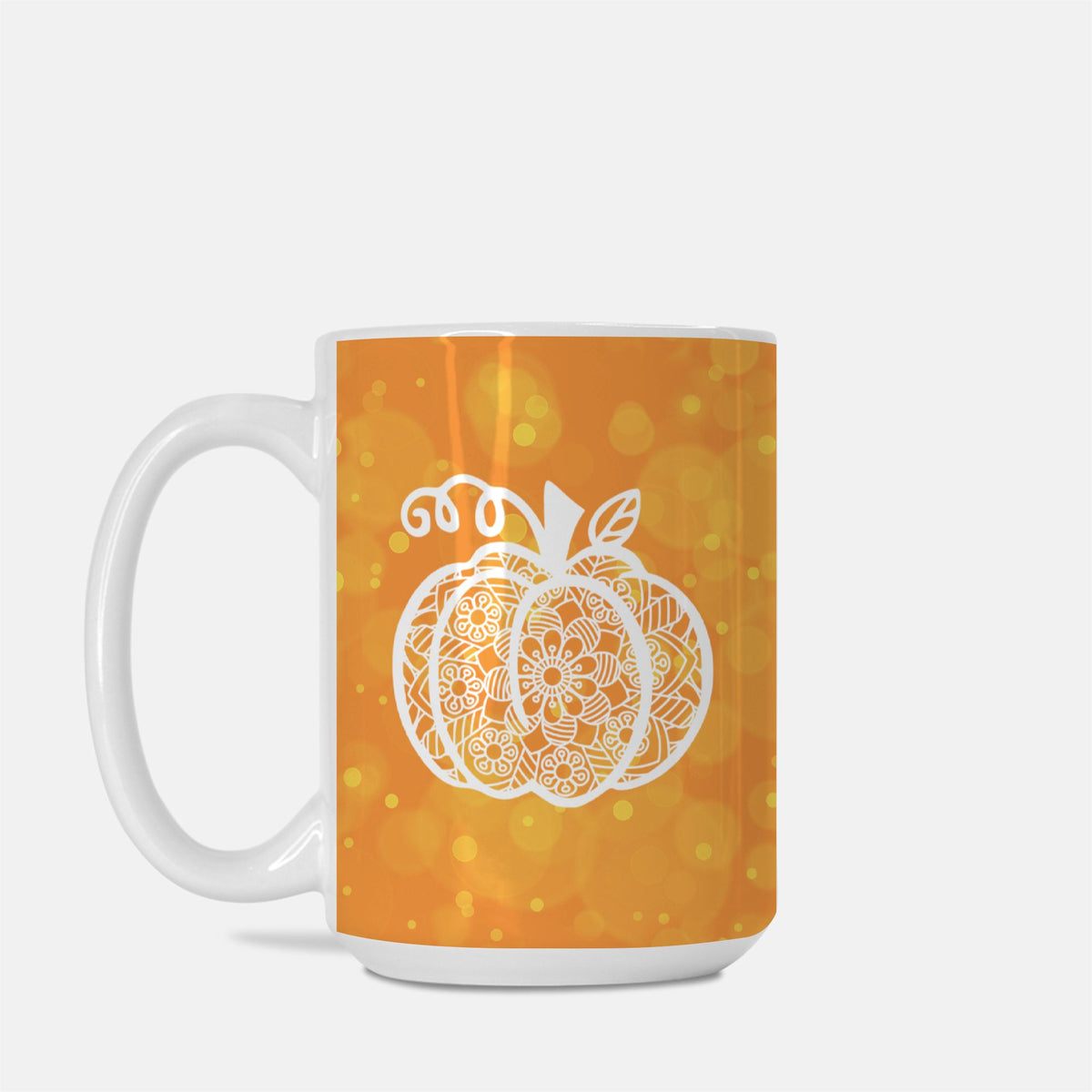 Pumpkin Spice Fall Mandala Mug | 15 oz Fall Coffee Cup-Luxe Palette
