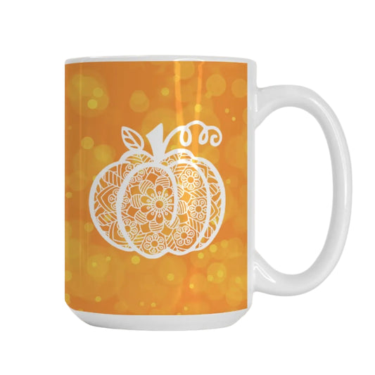 Pumpkin Spice Fall Mandala Mug | 15 oz Fall Coffee Cup-Luxe Palette