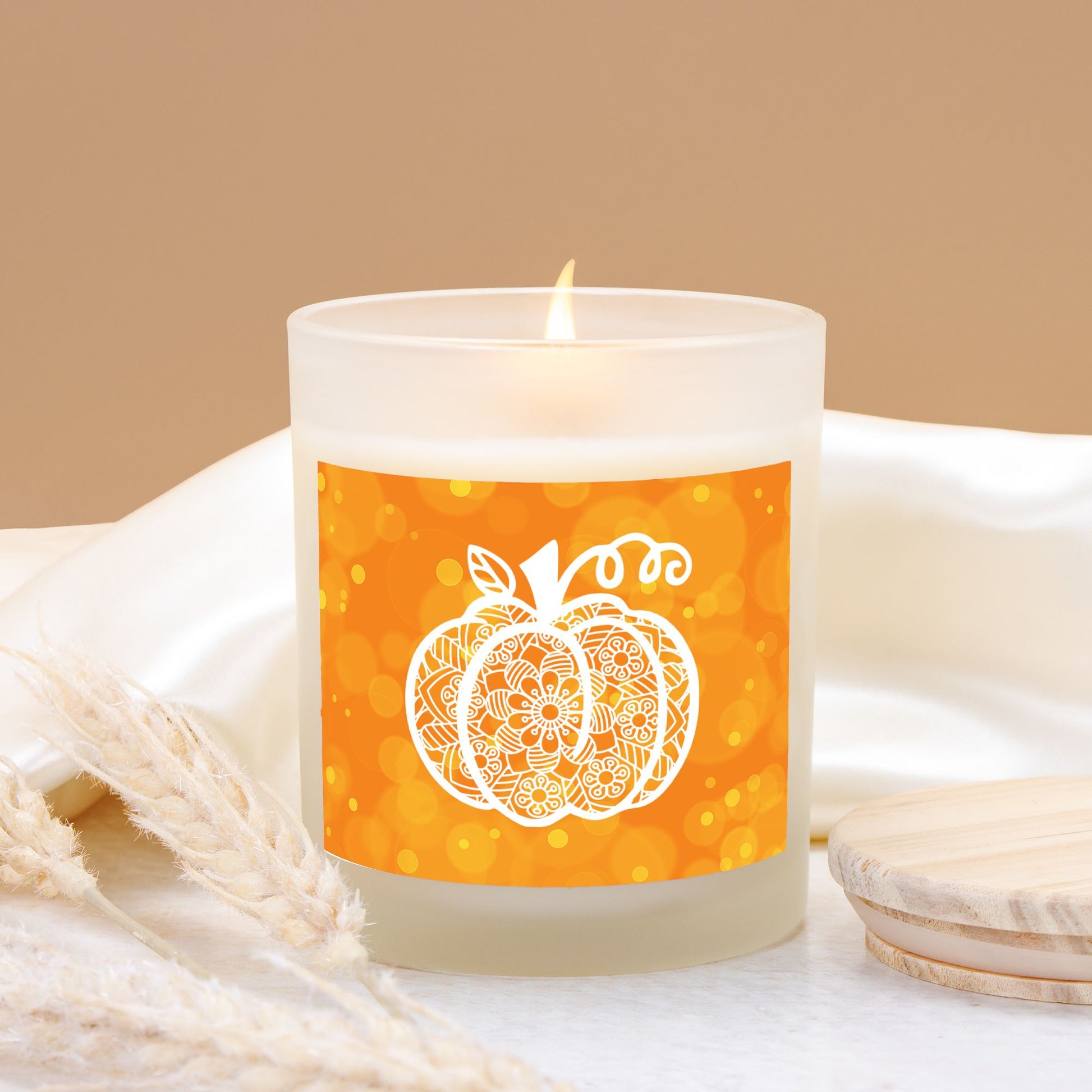 Pumpkin Spice Harvest Candle | Halloween Candle | Thanksgiving Candle | Fall Scented Candle-Luxe Palette