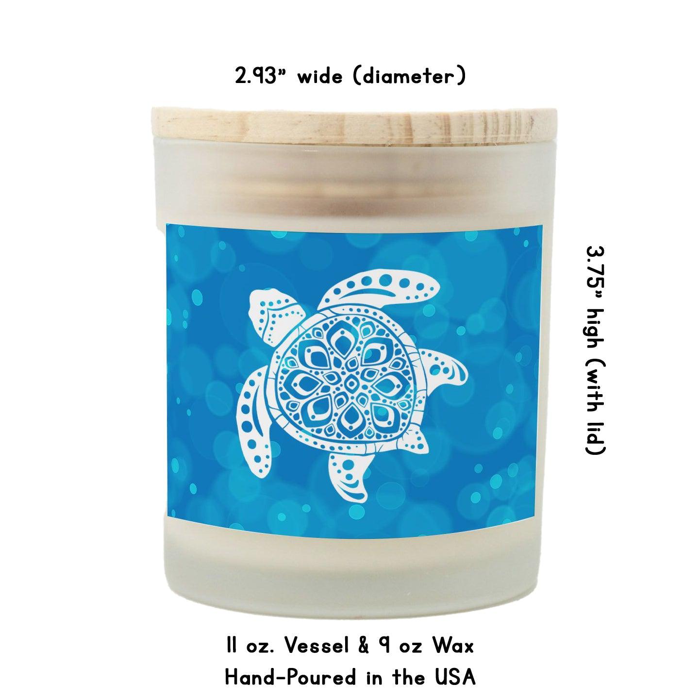 Sea Turtle Scented Candle | Beach House Home Decor-Luxe Palette
