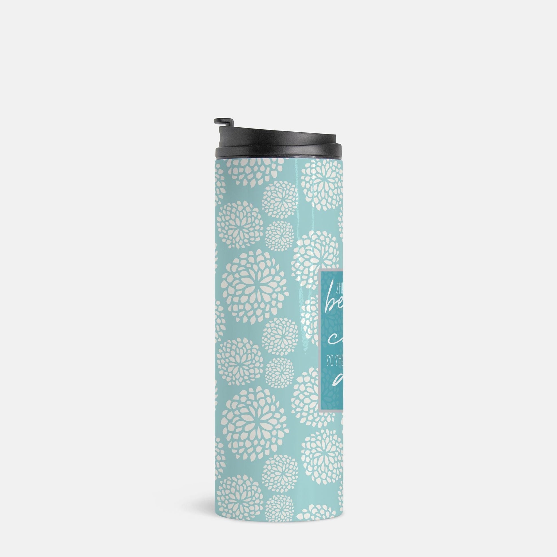 She Believed She Could So She Did Thermal Tumbler | 16oz Stainless Steel | Inspirational Drinkware | Motivational Gift for Women-Luxe Palette