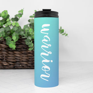 Warrior Thermal Travel Mug - Teal and Blue-Luxe Palette