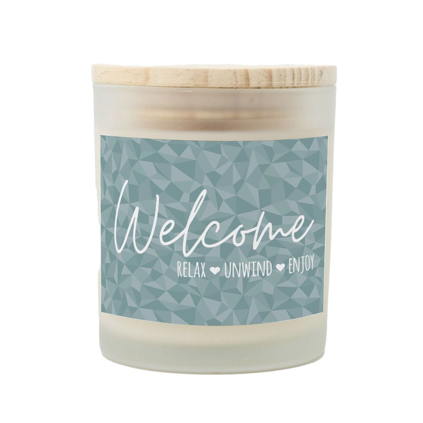 Welcome, Relax, Unwind, Enjoy Candle | Housewarming Candle-Luxe Palette