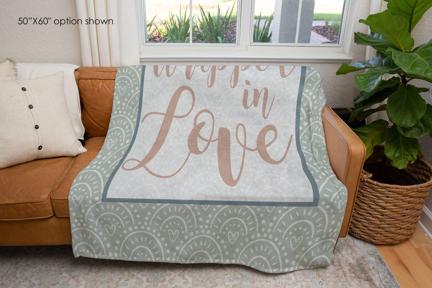 Wrapped in Love Inpirational Boho Blanket-Luxe Palette