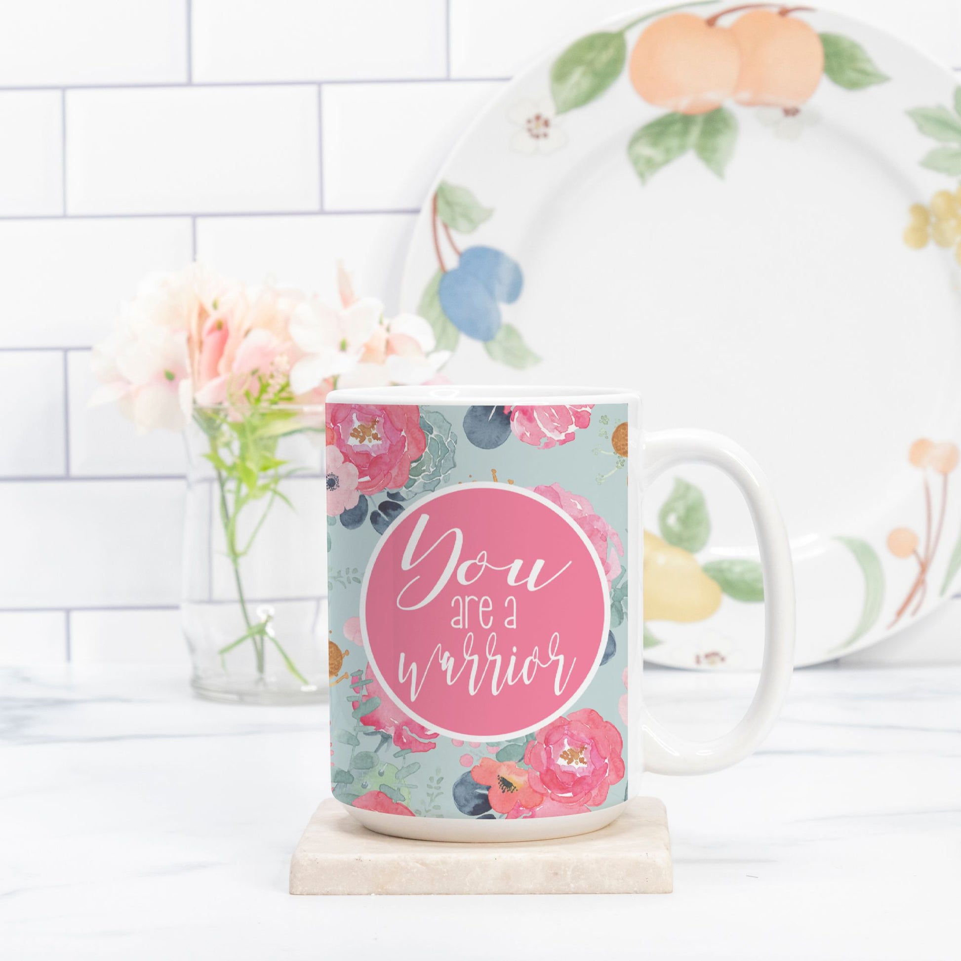 You Are a Warrior Mug | Get Well & Chemo Gift for Women-Luxe Palette