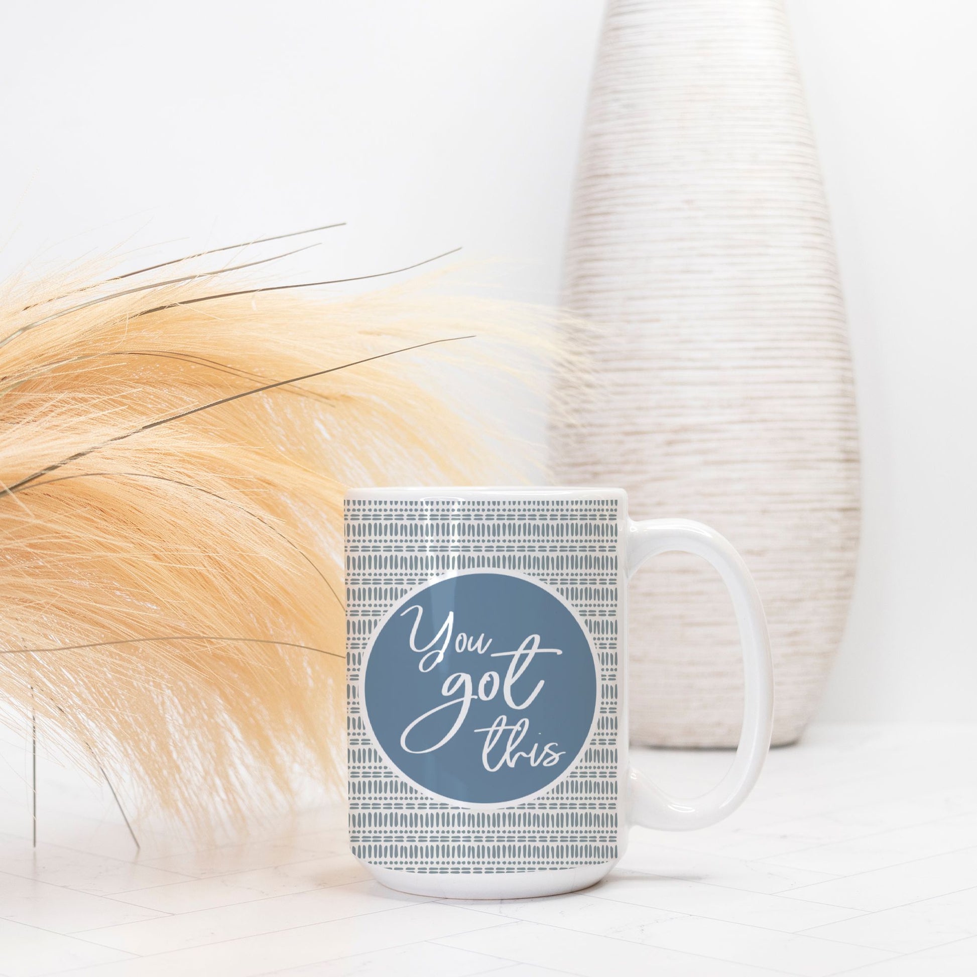 You Got This 15oz Boho Motivational Mug | Positive Affirmation Coffee Cup for Good Vibes &amp; Encouragement-Luxe Palette