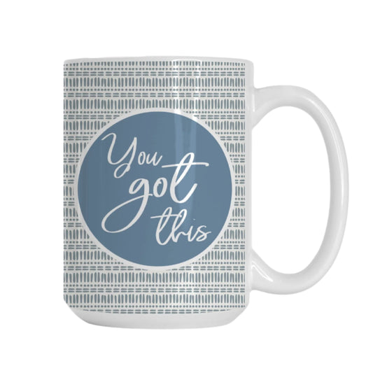 You Got This 15oz Boho Motivational Mug | Positive Affirmation Coffee Cup for Good Vibes and Encouragement-Luxe Palette