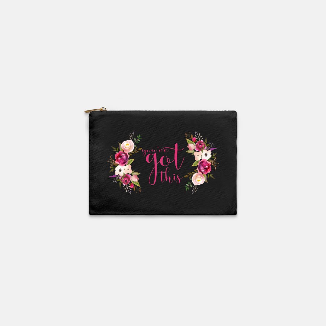 You Got This Floral Cosmetic Bag-Luxe Palette