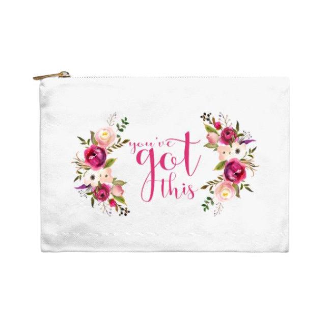 You Got This Floral Cosmetic Bag-Luxe Palette