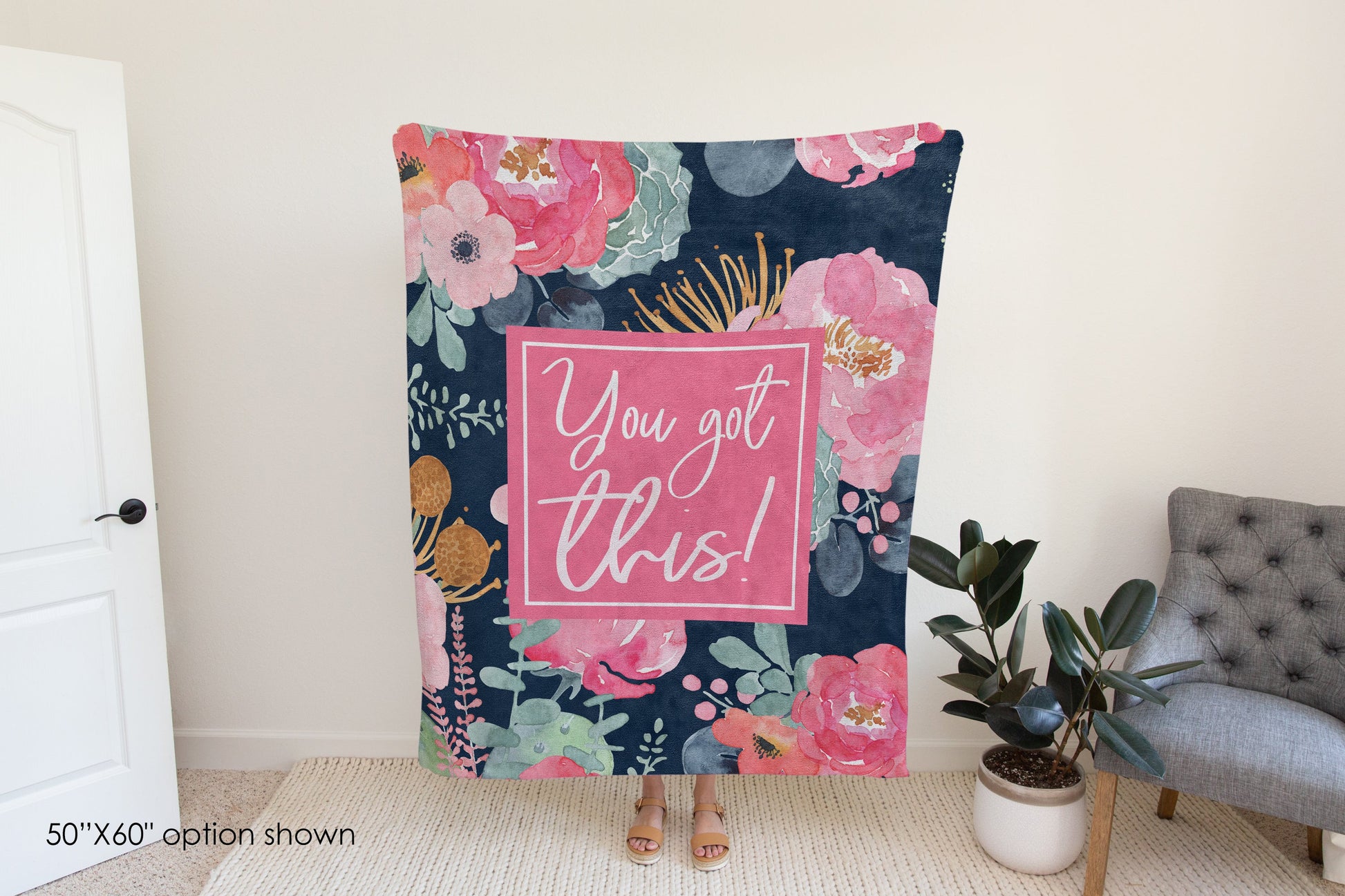 You Got This Positive Affirmations Blanket-Luxe Palette