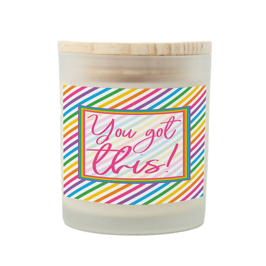You Got This Rainbow Striped Inspirational Candle-Luxe Palette