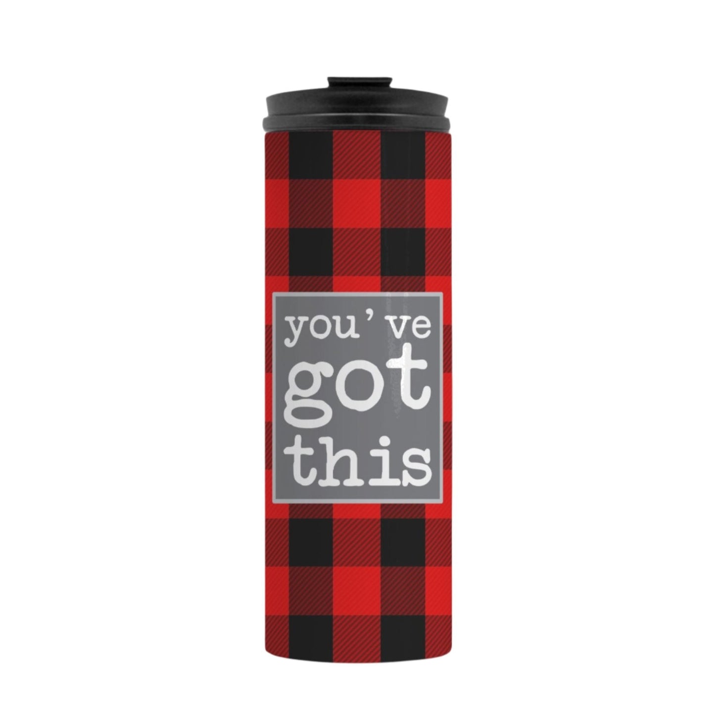 You've Got This Buffalo Plaid Travel Tumbler-Luxe Palette