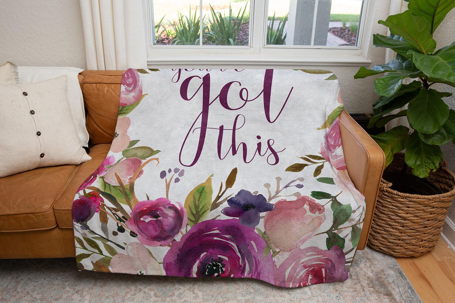 You've Got This Quote Blanket-Luxe Palette