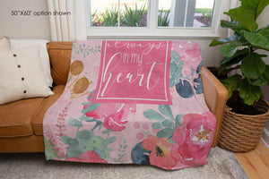 Always in My Heart Floral Blanket-Luxe Palette