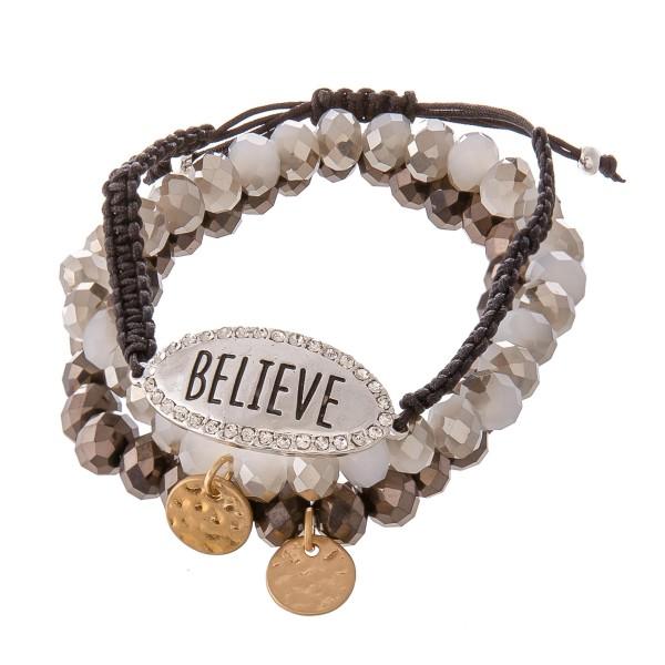 Believe Inspirational Bracelet Set-Luxe Palette