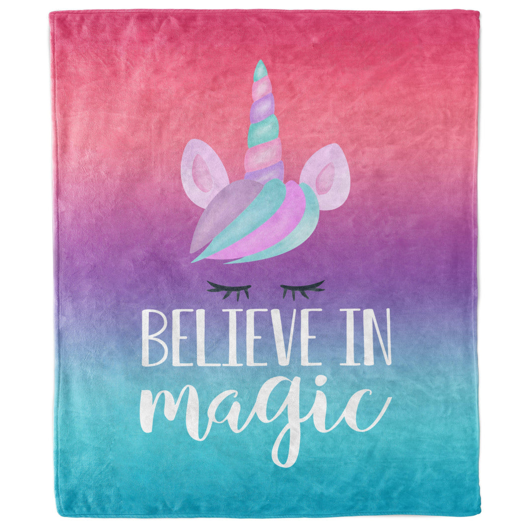 Believe in Magic Unicorn Blanket-Luxe Palette