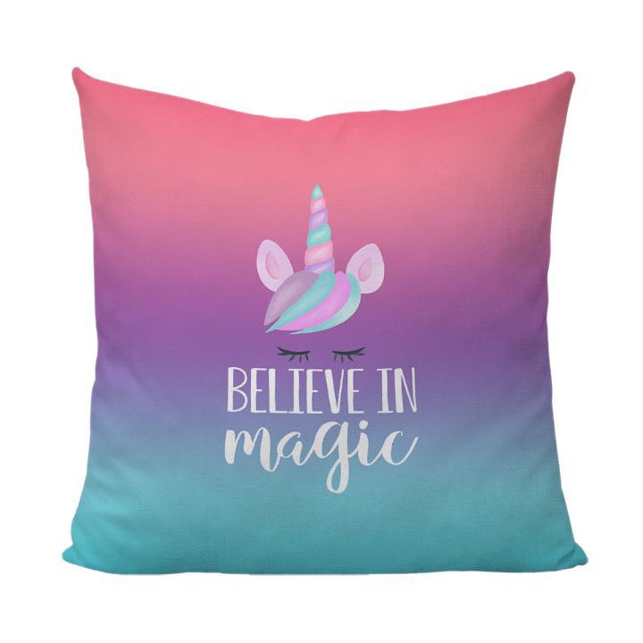 Believe in Magic Unicorn Pillow-Luxe Palette