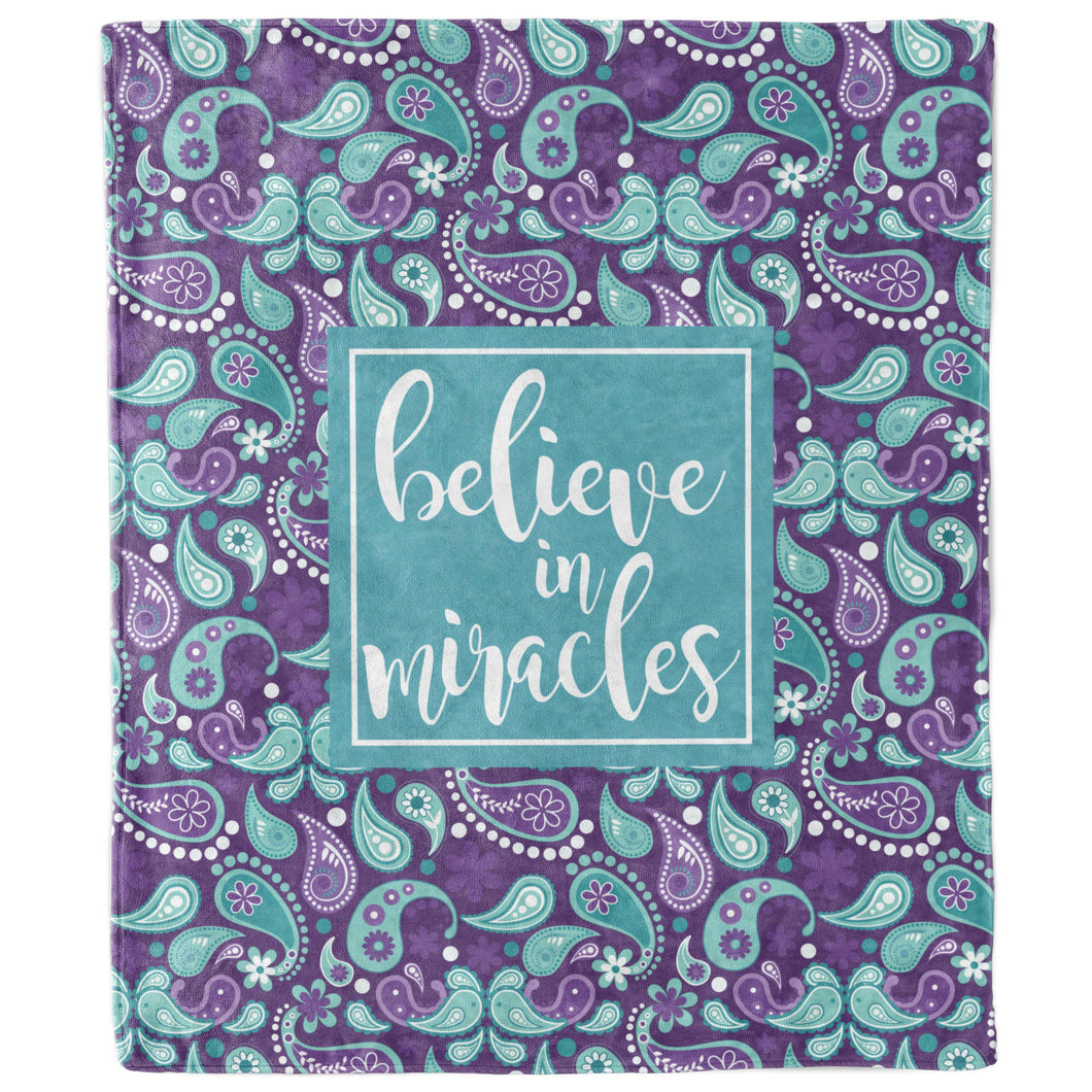 Believe in Miracles Paisley Blanket-Luxe Palette