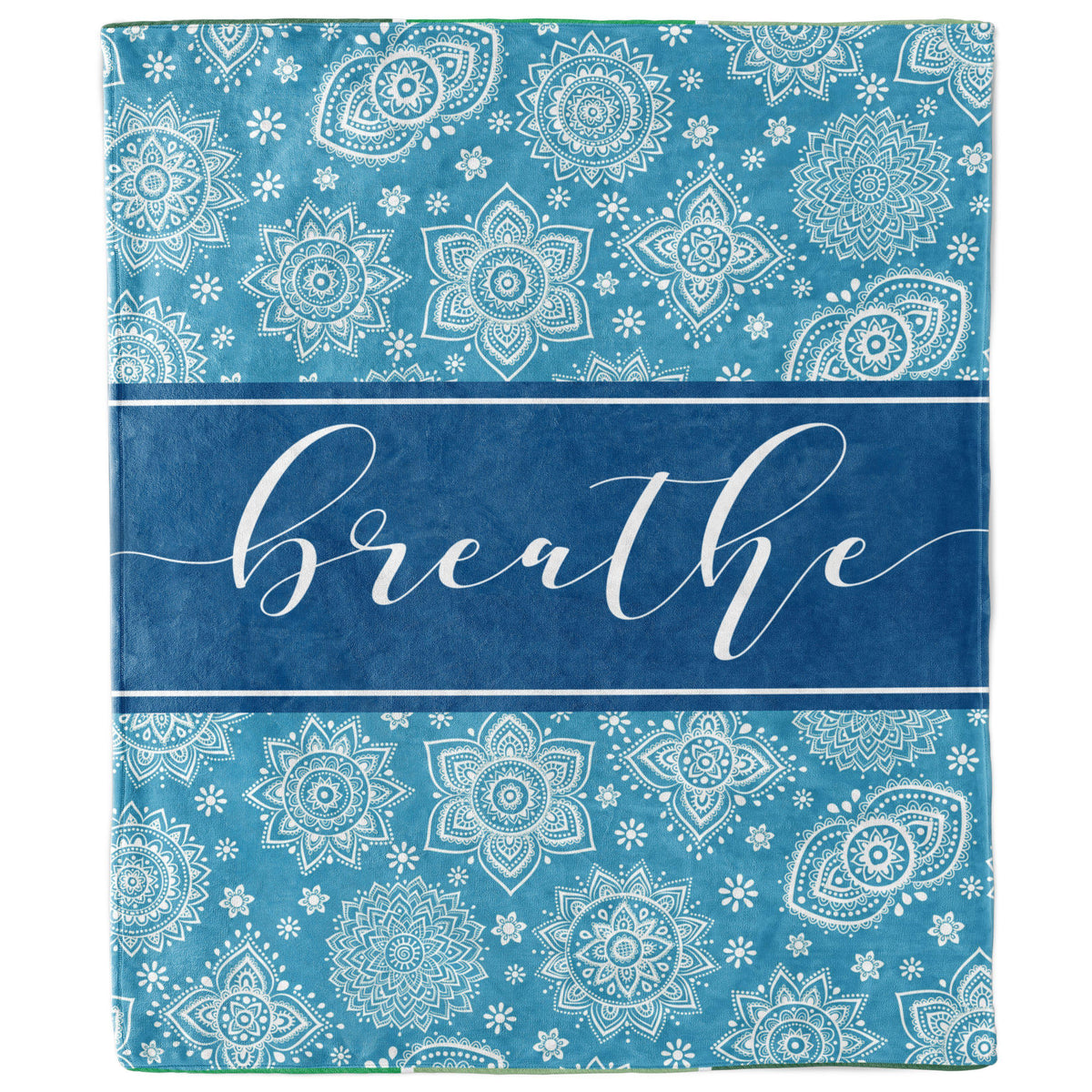 Breathe Mandala Mindfulness and Meditation Blanket-Luxe Palette