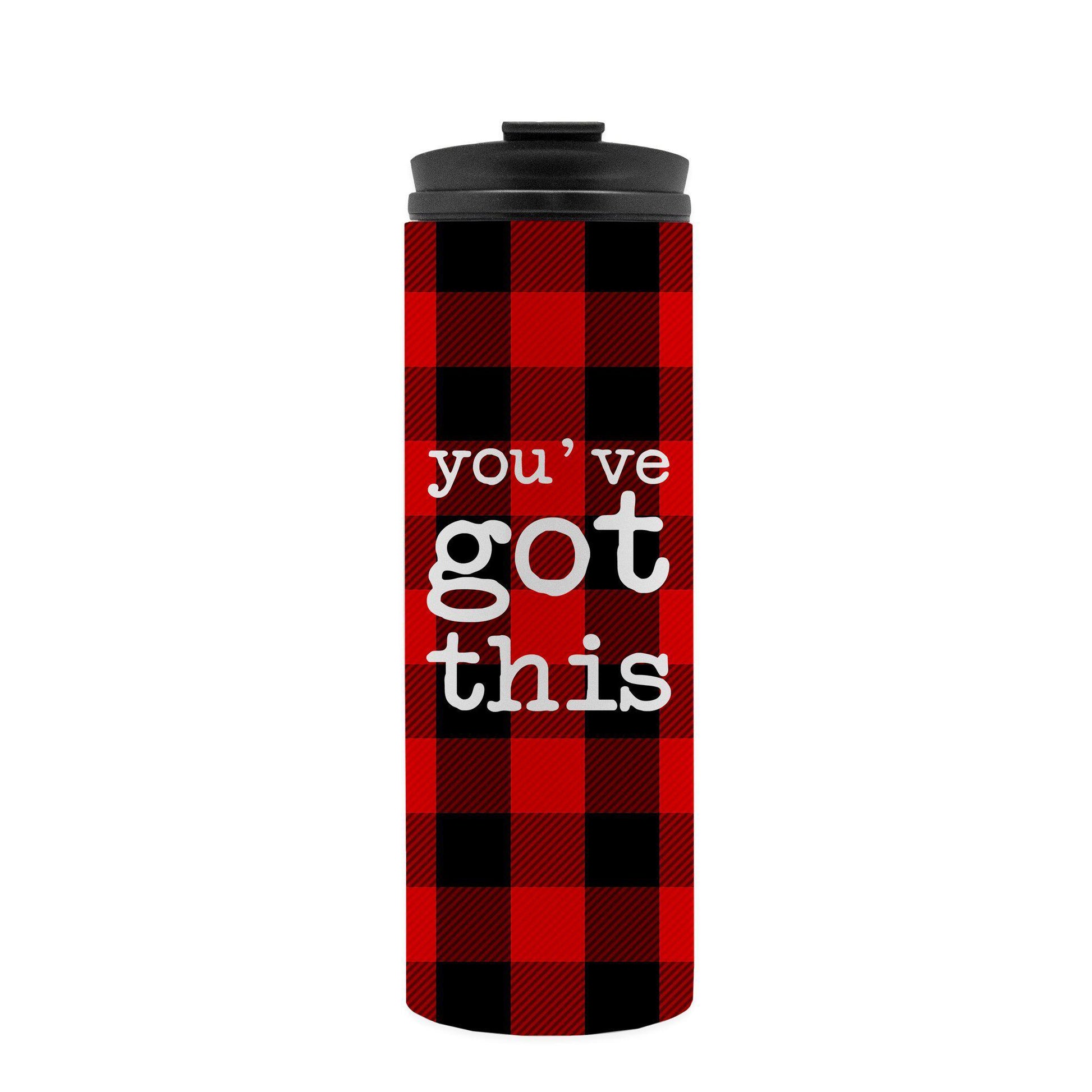 Buffalo Plaid You've Got This Thermal Travel Tumbler-Luxe Palette