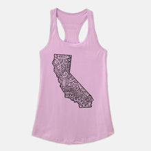 California Mandala Women's Racerback Tank Top-Luxe Palette
