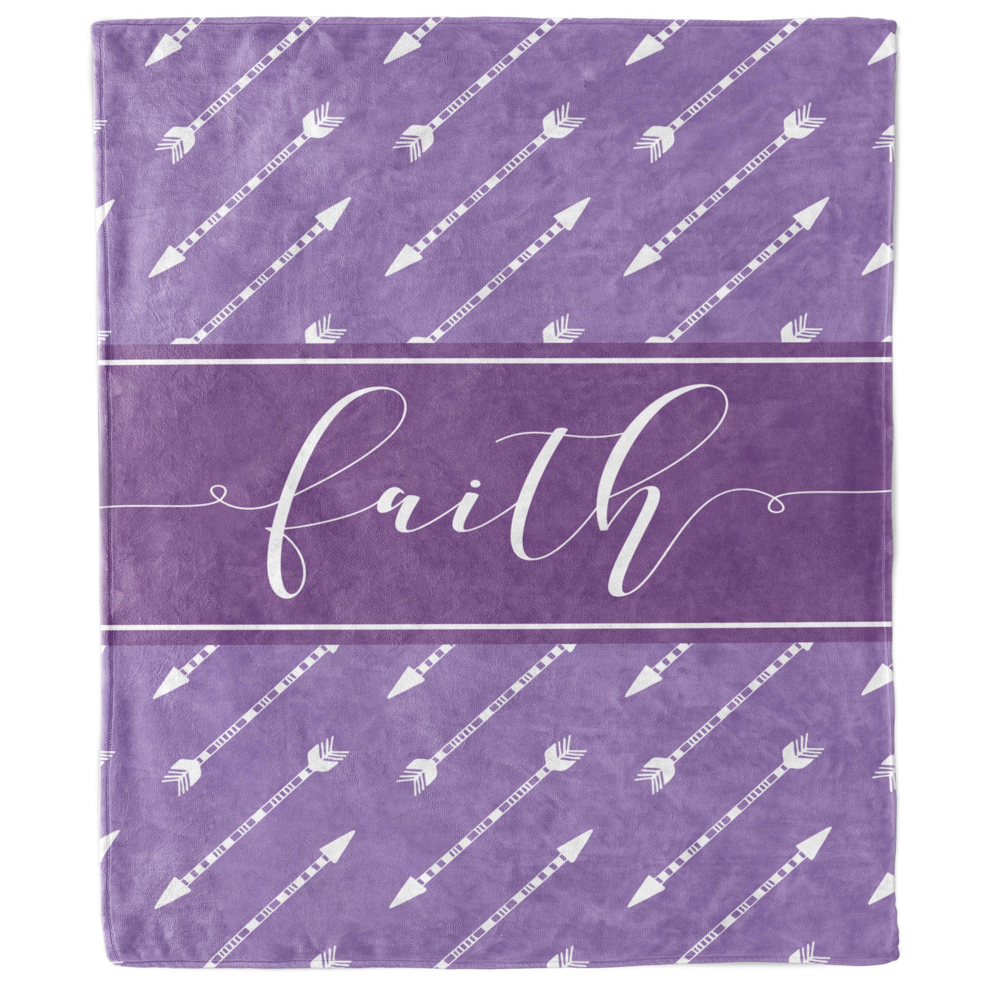 Faith Arrows Purple Blanket-Luxe Palette