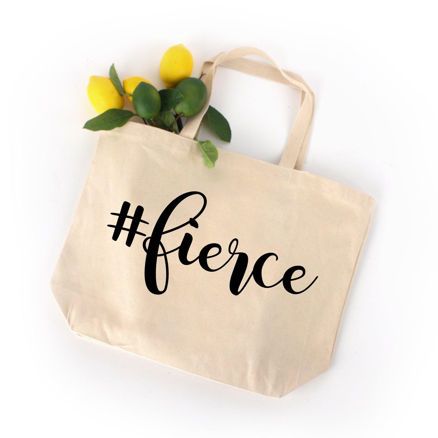 Fierce Hashtag Large Tote Bag-Luxe Palette