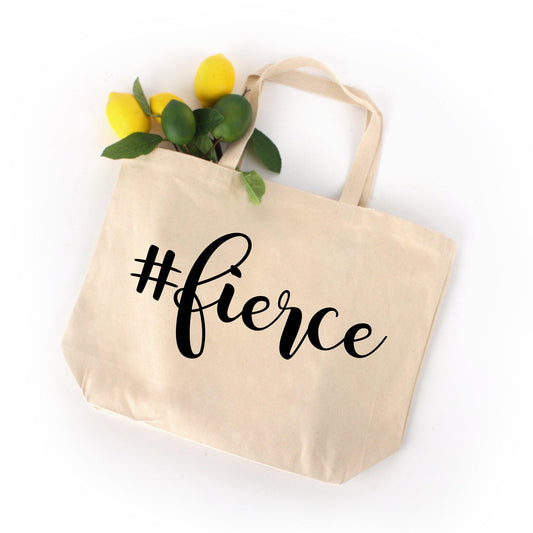 Fierce Hashtag Large Tote Bag-Luxe Palette