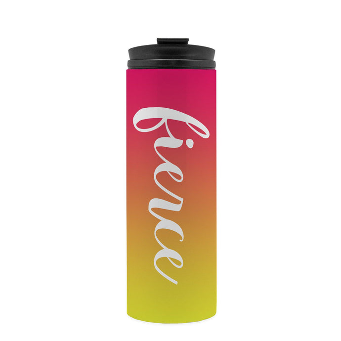 Fierce Thermal Travel Mug - Pink and Yellow-Luxe Palette