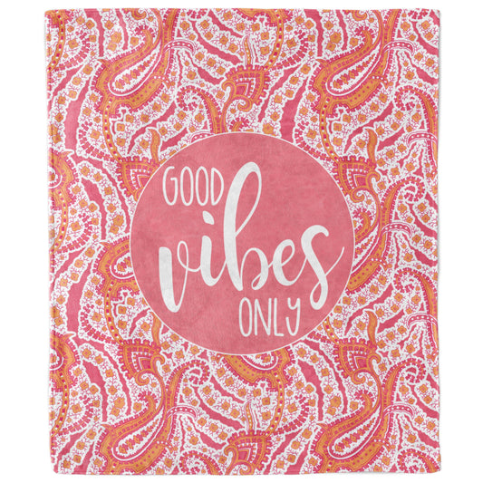 Good Vibes Only Paisley Blanket-Luxe Palette