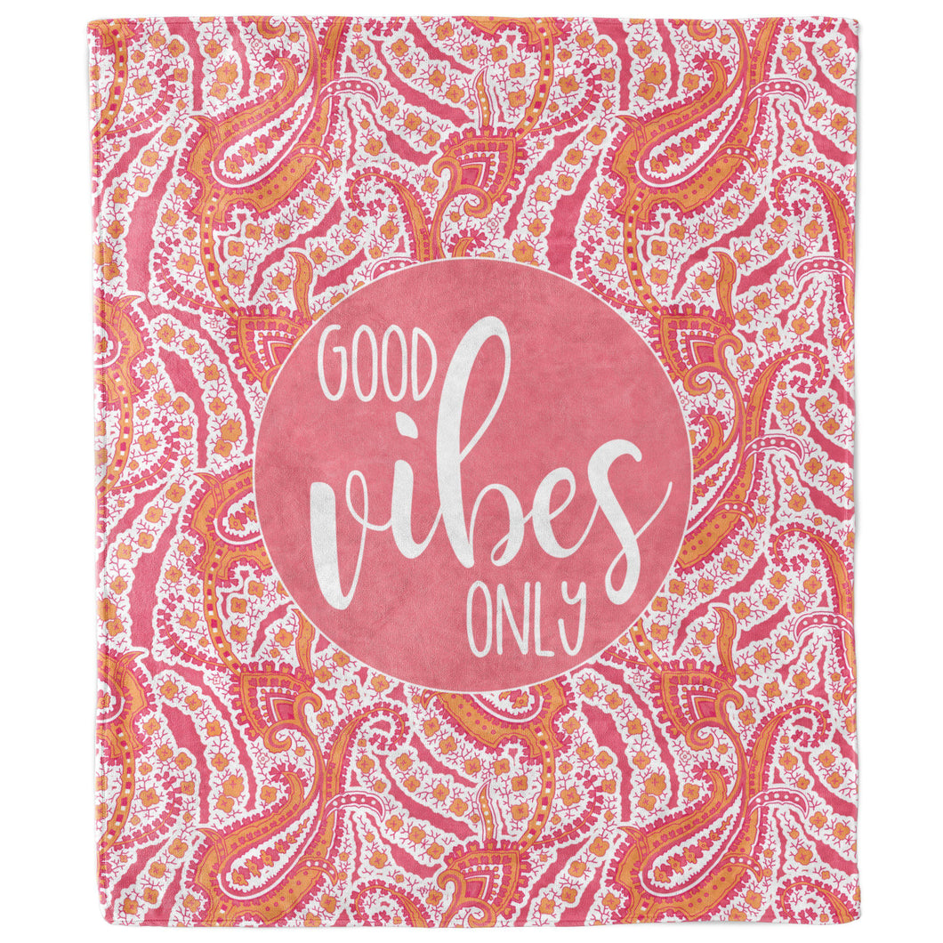 Good Vibes Only Paisley Blanket-Luxe Palette
