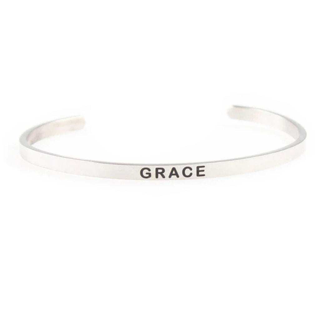 Grace Inspirational Bangle Bracelet-Luxe Palette