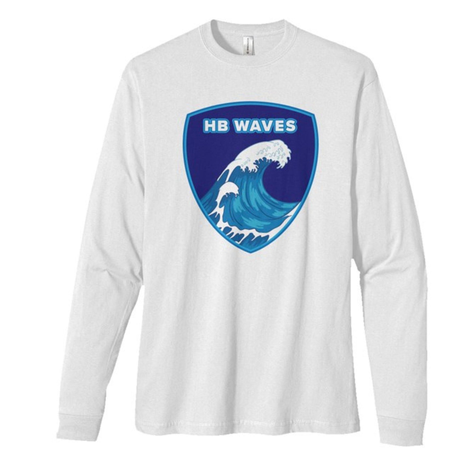 HB Waves Long Sleeve Shirt: Front Logo-Luxe Palette